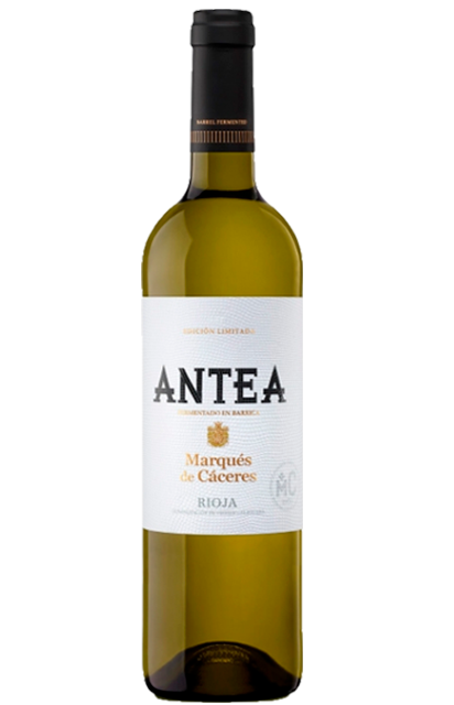 Botella de vino blanco Antea Edición Limitada con una vairedad de uvas Viura y tempranillo, viñas viejas muy poca producción.