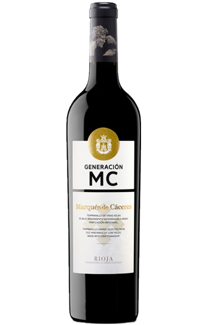 Botella de Vino Tinto Generación MC con uvas de tempranillo