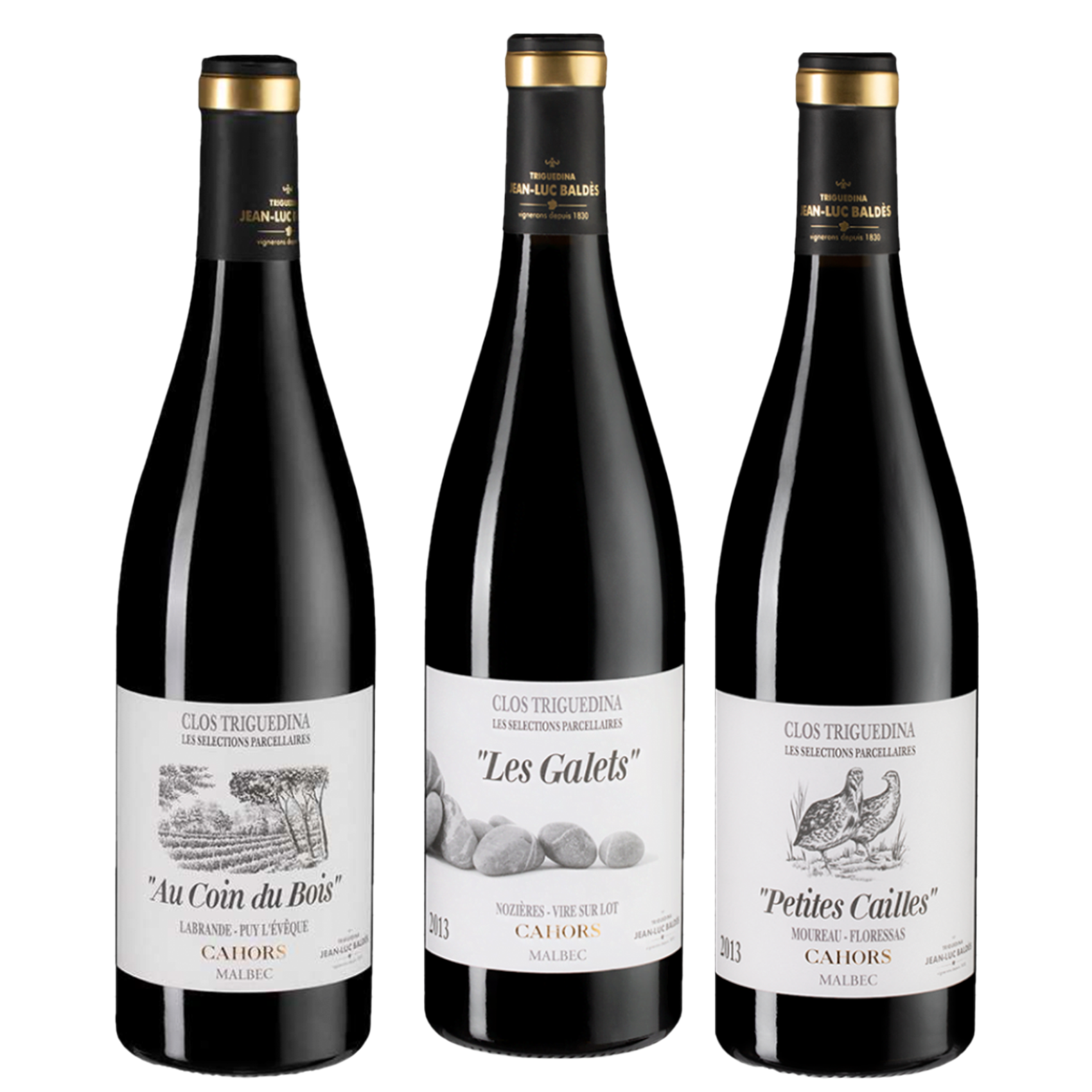 La Trilogie de vinos Malbec, vinos tintos, vinos malbec